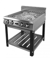 Плита газовая Grill Master Ф4ПГ/900 (50029) (решетка из нержавеющей стали) на подставке