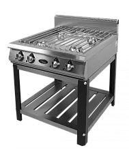 Плита газовая Grill Master Ф4ПГ/900 (50029) (решетка из нержавеющей стали) на подставке