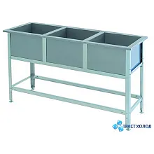 Ванна моечная трехсекционная Atesy ВСМ-С-3.600-02 (ВСМ-3/600)