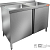 Стол с распашными дверцами и моечной ванной HICOLD НСЗ2М-11/6Б