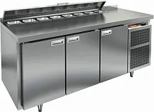 Стол охлаждаемый для салатов HICOLD SL2-111SN с крышкой