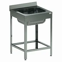 Ванна моечная цельнотянутая односекционная Кобор ВМЦ/1-60/60/430