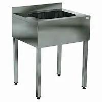 Ванна моечная цельнотянутая односекционная Кобор ВМЦФ/1-60/60