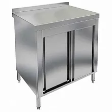 Стол закрытый с дверцами-купе с бортом HICOLD НСЗК-10/6Б