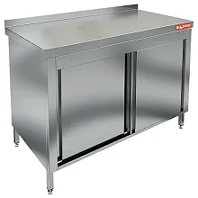 Стол закрытый с дверцами-купе с бортом HICOLD НСЗК-10/7Б