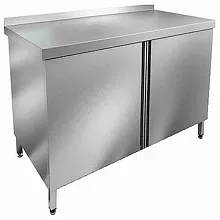 Стол закрытый с распашными дверцами с бортом HICOLD НСЗ-12/7Б