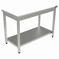 Стол с полипропиленовой столешницей Кобор СППП-120/80 полка сплошная