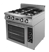Плита газовая Grill Master Ф4ПДГ/800 (50001э) с электрической духовкой