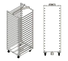 Стеллаж загрузочный WLBake для печей ротационных ROTOR Slim Smart/PRO (400х600)
