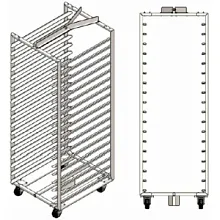 Стеллаж загрузочный WLBake ROTOR Smart/PRO (18ур.,60х80,сист.платф)