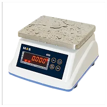 Весы электронные порционные влагостойкие MAS MSWE-15D с дисплеем для клиента