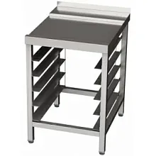 Стол СВ0606ВЫХ т.м.Vortmax для купольных ПМ Elframo, Fagor 600х630х870 выходн. ЛЕВ/ПРАВ. напр. д/касс.