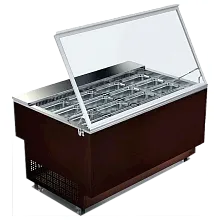 Салатница Glacier Берта 2.0 со стеклянной крышкой на пневмодоводчиках