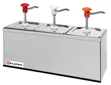 Дозатор для соусов с 3 помпами и 3 гастроемкостями GN1/6*200 мм Kalando KD002 3 set
