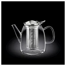 Чайник заварочный 950 мл, с откидной крышкой и колбой нерж. Thermo Glass Wilmax /1/18/