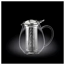 Чайник заварочный 850 мл, с откидной крышкой и колбой нерж. Thermo Glass Wilmax /1/18/