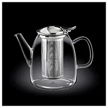 Чайник заварочный 1450 мл, с откидной крышкой и колбой нерж. Thermo Glass Wilmax /1/18/