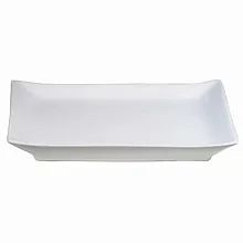 Тарелка прямоугольная 27,5*22 см. Киото Вайт /4/