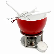 Набор для фондю 500 мл. h=130, d=120 мм. на подставке с вилочками VB /1/12/