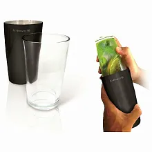 Шейкер 0,75 л. нерж. со стекл. стаканом Boston VB /1/10/