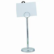 Держатель для ценников и табличек 22 см. нерж. на подставке MGSteel /1/120/