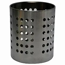 Емкость для столовых приборов (стакан) d=100 мм. h=125 мм. перфор., нерж. MGSteel /1/96/