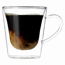 Кружка 295 мл. d=86, h=110 мм с двойными стенками Thermic Glass Luigi (RM220-08880/02) /2/