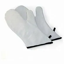 Рукавицы термостойкие с 1-м выделен. пальцем, кожа (1 пара) /1/