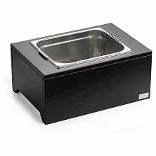 Подставка 46*32*19,5 см. для охлаждения 4 бутылок шампанского, дерево цвет венге+нерж. Pinti