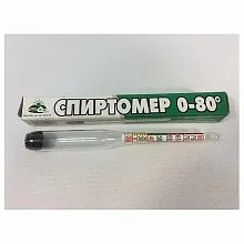 Ареометр для спирта от 0-80 градусов /1/