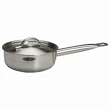 Сотейник 1,2 л. нерж. d=16 см. h=8 см. с крышк. тройное дно (индукция) MGSteel (С23S178KL)