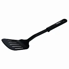 Лопатка для антипригарных поверхностей L=33 см. изогнутая перфор. полипропилен, черная Marmiton /1/24/