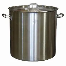 Котел 50 л. нерж. d=40 см. h=40 см. тройное дно (индукция) с крышк. MGSteel /1/