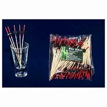 Пики деревянные Шайба черная 12 см. 100 шт/уп.