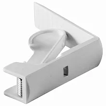 Зажим для скатерти белый /пружина /1/96/