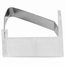 Зажим для скатерти прозрачный с липучкой/пластина /1/100/
