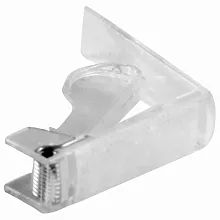 Зажим для скатерти прозрачный с липучкой/пружина /1/96/