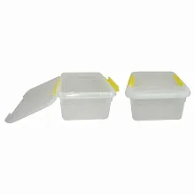 Контейнер для продуктов прямоуг. 6 л 30*23*12 см с желтым зажимом MG /1/12/