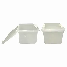 Контейнер для продуктов прямоуг. 8 л 30*23*16 см с белым зажимом MG /1/10/
