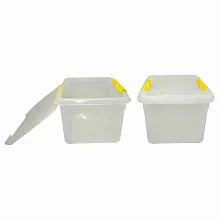 Контейнер для продуктов прямоуг. 8 л 30*23*16 см с желтым зажимом MG /1/10/