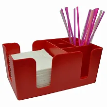 Подставка барная для салфеток и украшений красная MG /1/24/