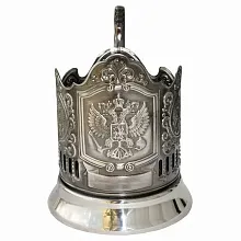 Подстаканник никелир. с чернью Герб РФ /1/