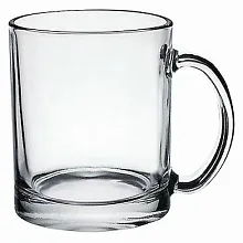 Кружка 300 мл. d=80, h=97 мм прозрач. (цилиндр) /24/840/