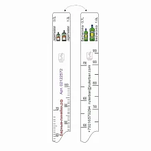 Линейка Becherovka (0.7 л./1 л.)/ Jegermeister (0.7 л./1 л.) L=28 см В=2 см /1/