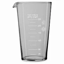 Мерный стакан 250 мл. в индивид. упак. ГОСТ 1770-74 /1/9/