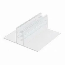 Держатель для ценников и табличек 25*25 мм.прозрачный пластик на подставке /1/