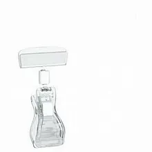 Держатель для ценников и табличек 9 см. прозрачный пластик на прищепке /1/