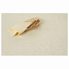 Салфетка 43*43 см. молоко мелкий цветок /3/