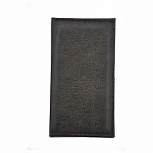 Папка для счетов 22*11см 2-х стор. кож.зам. корич.