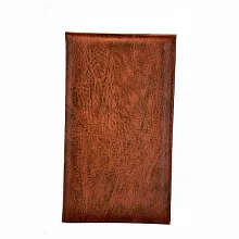 Папка для счетов 22*11см 2-х стор. кож.зам. светло-корич.